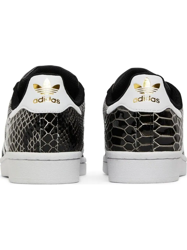 Кроссовки Adidas Wmns Superstar 'Black Snakeskin' — изображение 6 из 8, черный