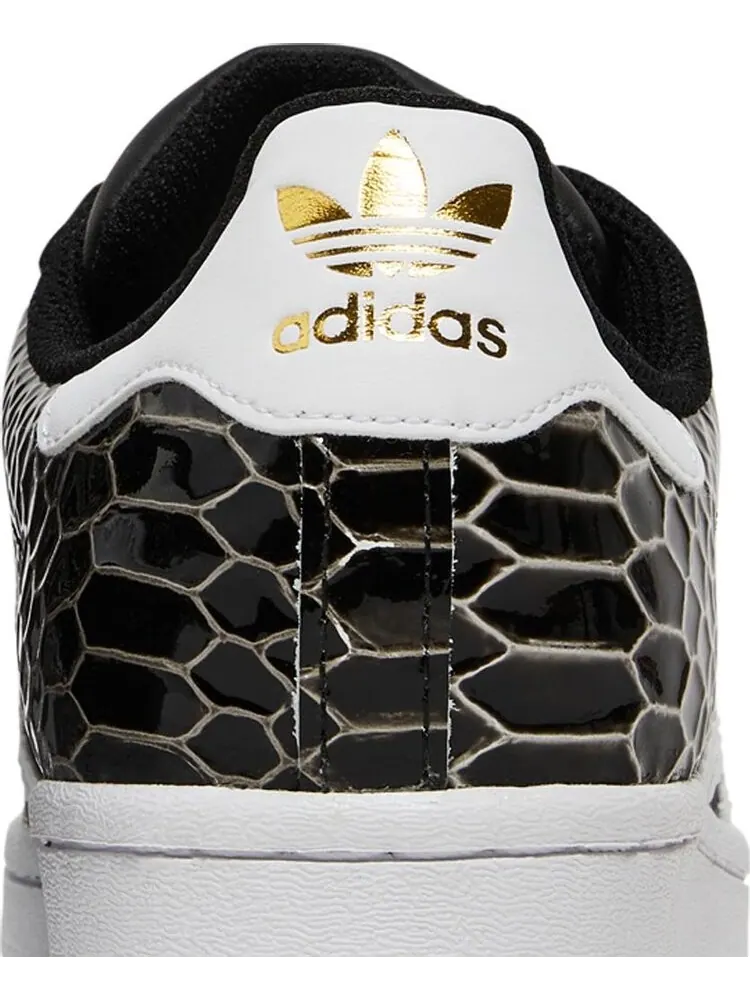 Кроссовки Adidas Wmns Superstar 'Black Snakeskin' — изображение 7 из 8, черный