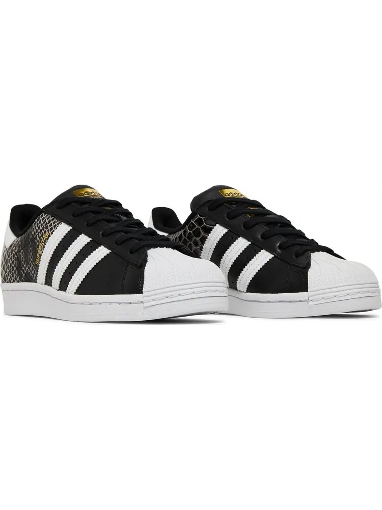 Кроссовки Adidas Wmns Superstar 'Black Snakeskin' — изображение 8 из 8, черный