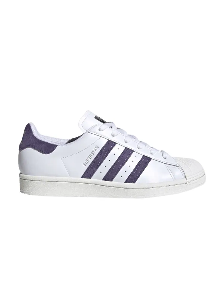 Кроссовки adidas Superstar 'White Tech Purple' — изображение 1 из 1, белый/фиолетовый/белый