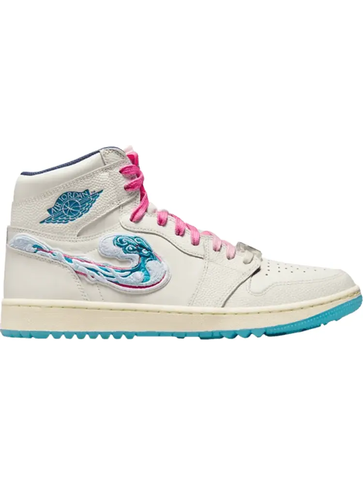 Кроссовки Michelle Wie West x Air Jordan 1 High Golf NRG 2 'Aloha' — изображение 1 из 1, бежевый