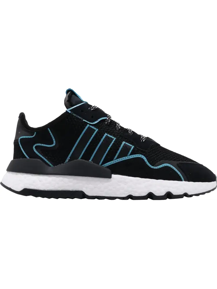 Кроссовки Adidas Nite Jogger 'Bright Cyan' — изображение 1 из 1, черный