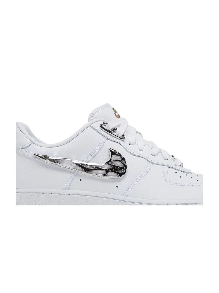 Кроссовки Nike Air Force 1 '07 Premium 'Molten Metal Swoosh Pack - Chrome' — изображение 3 из 9, белый/черный/белый/белый