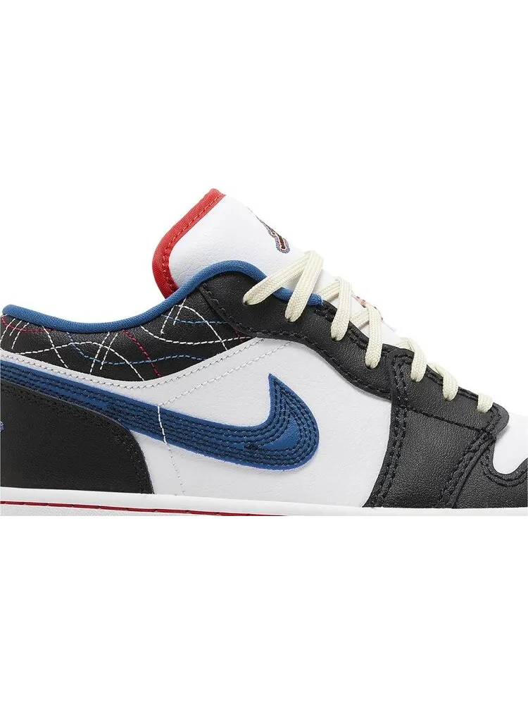 Кроссовки Air Jordan 1 Low SE 'Industrial Blue Sashiko' — изображение 2 из 4, белый