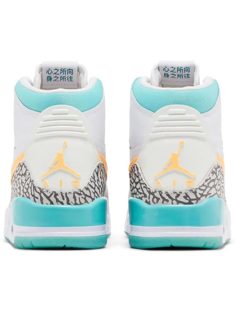 Кроссовки Air Jordan Guo Ailun x Jordan Legacy 312 'Jade' — изображение 6 из 8, белый