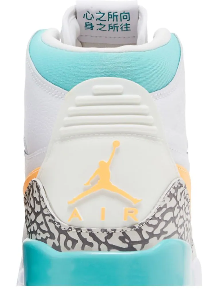Кроссовки Air Jordan Guo Ailun x Jordan Legacy 312 'Jade' — изображение 7 из 8, белый
