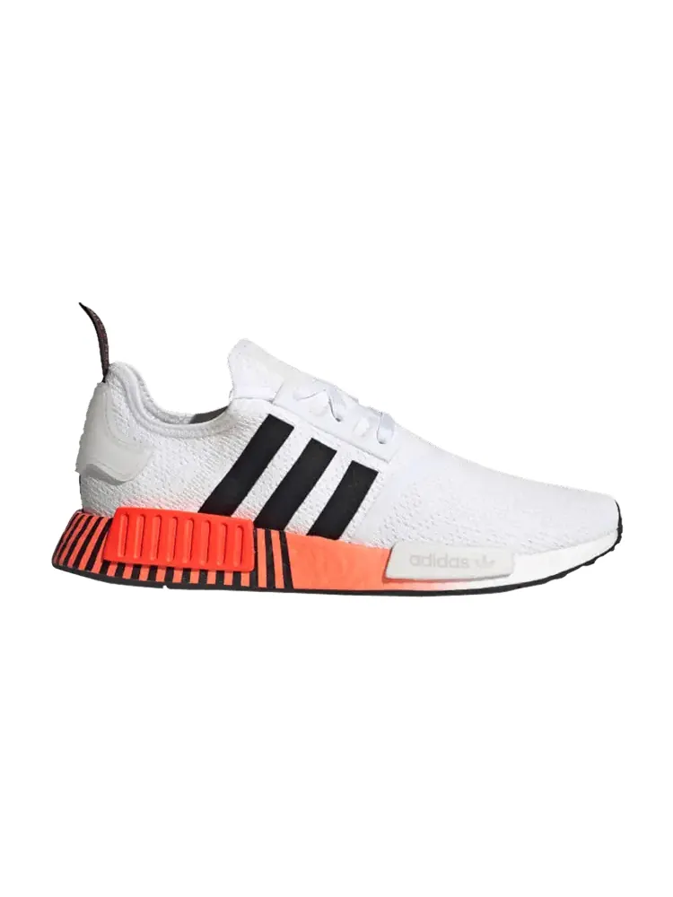 Кроссовки adidas NMD_R1 'Glitch - White Solar Red' — изображение 1 из 1, белый/черный/красный