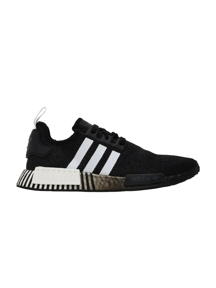 Кроссовки adidas NMD_R1 'Glitch - Black White' — изображение 1 из 9, черный/белый/черный