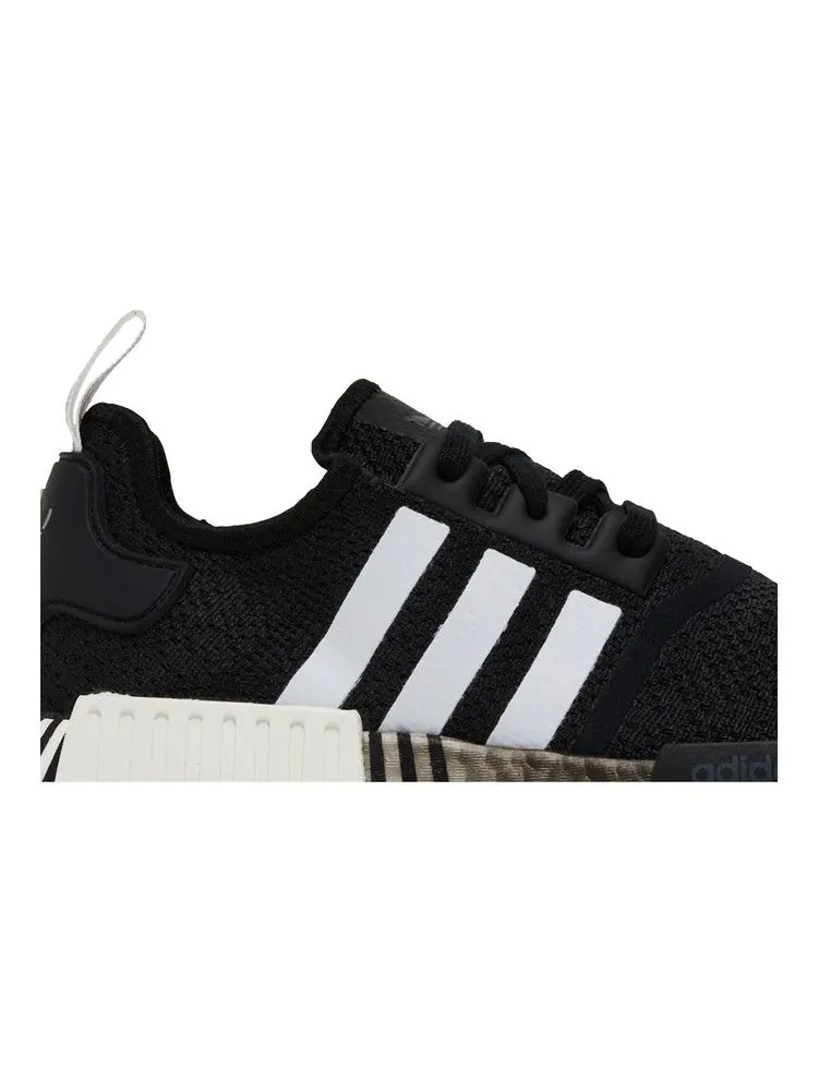 Кроссовки adidas NMD_R1 'Glitch - Black White' — изображение 3 из 9, черный/белый/черный