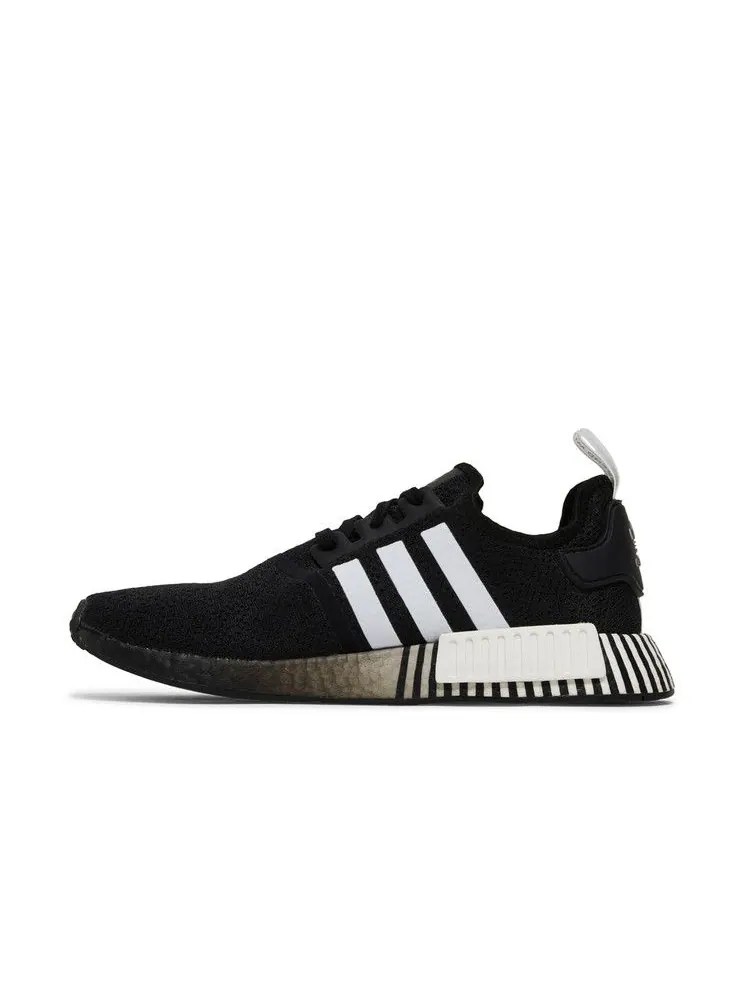 Кроссовки adidas NMD_R1 'Glitch - Black White' — изображение 4 из 9, черный/белый/черный
