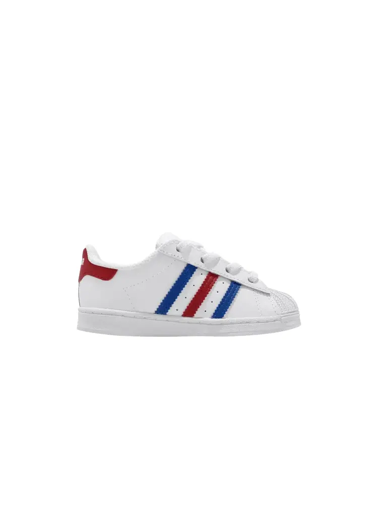 Кроссовки adidas Superstar EL I 'Americana' — изображение 1 из 1, белый/синий/красный