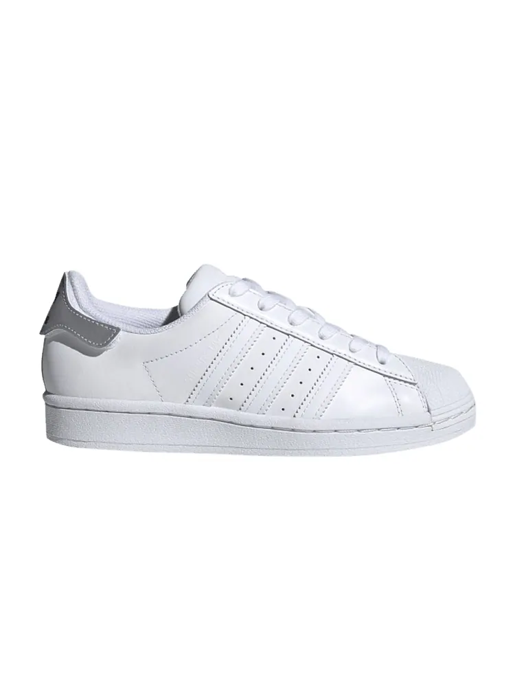 Кроссовки adidas Superstar J 'Cloud White Grey' — изображение 1 из 1, белый/белый/черный