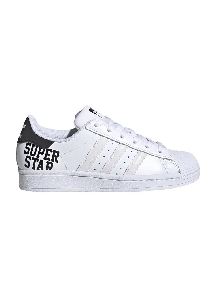 Кроссовки adidas Superstar J 'Varsity Pack - White Black' — изображение 1 из 1, белый/белый/черный