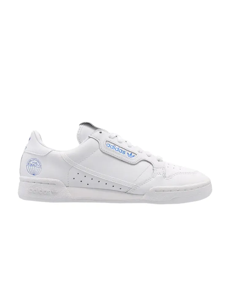 Кроссовки adidas Continental 80 'World Famous for Quality' — изображение 1 из 1, белый/белый