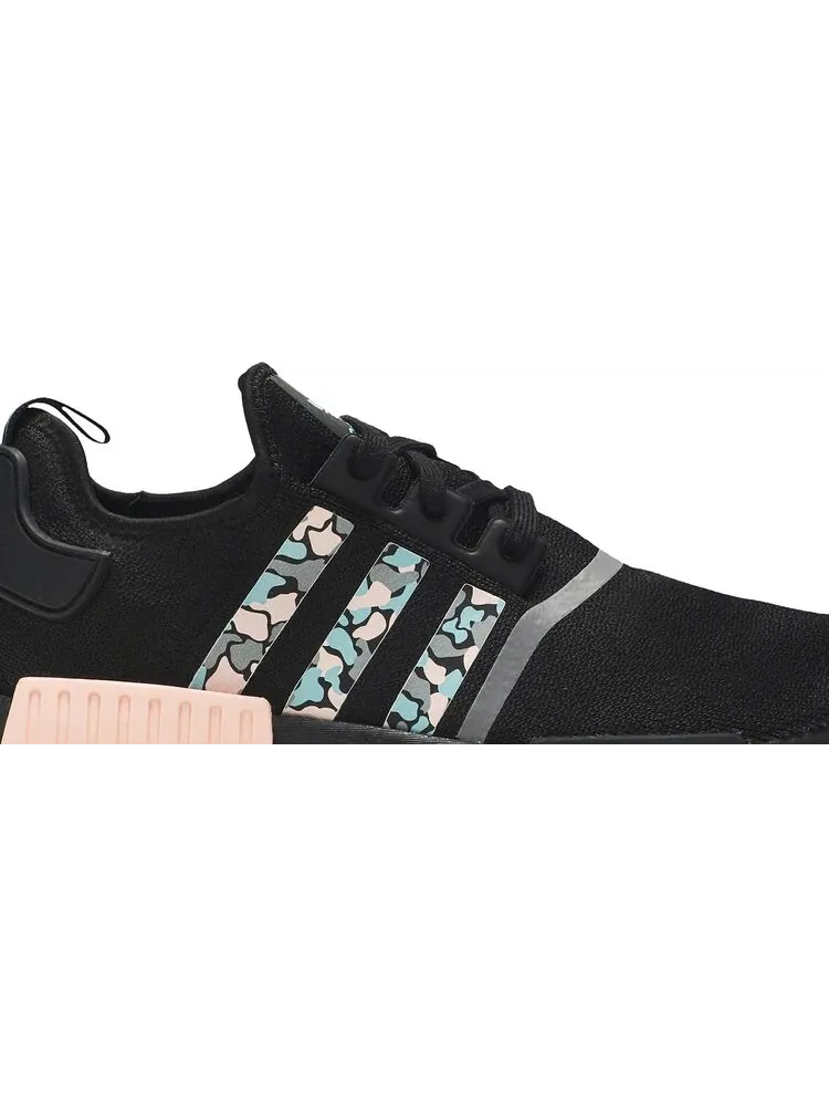 Кроссовки Adidas NMD_R1 STLT Primeknit 'Aqua Pink Camo' — изображение 2 из 8, черный