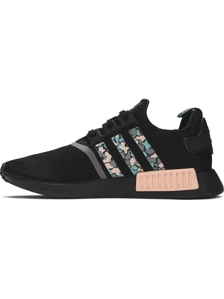 Кроссовки Adidas NMD_R1 STLT Primeknit 'Aqua Pink Camo' — изображение 3 из 8, черный