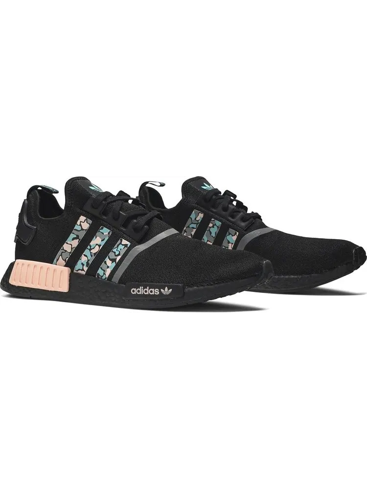 Кроссовки Adidas NMD_R1 STLT Primeknit 'Aqua Pink Camo' — изображение 8 из 8, черный