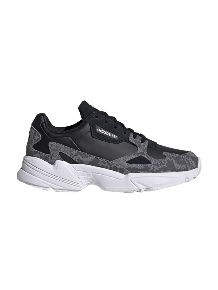 Кроссовки adidas Wmns Falcon 'Black Snakeskin' — изображение 1 из 1, черный/черный/белый