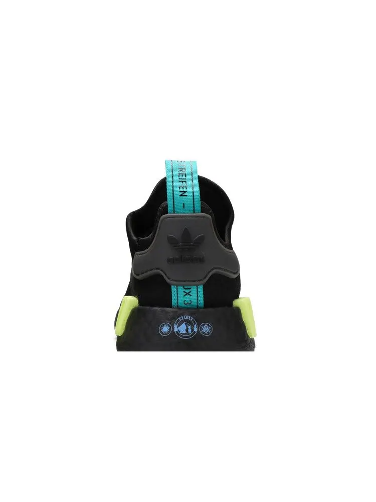 Кроссовки adidas NMD_R1 Trail J 'Black Solar Yellow' — изображение 8 из 9, черный/синий/желтый