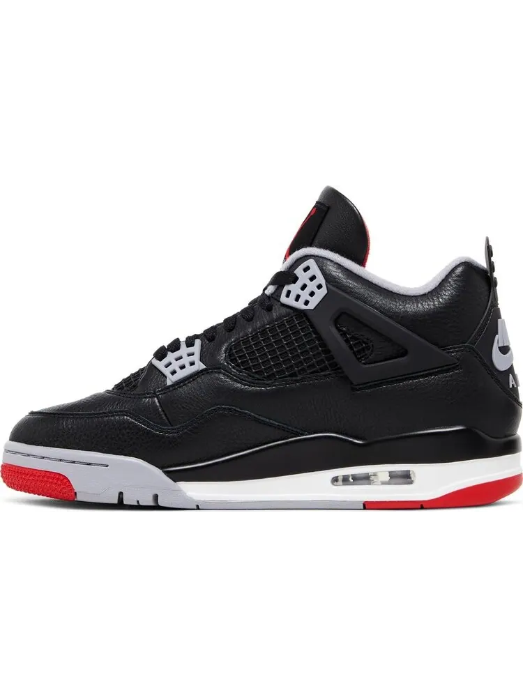 Кроссовки Air Jordan 4 Retro 'Bred Reimagined' — изображение 3 из 4, черный