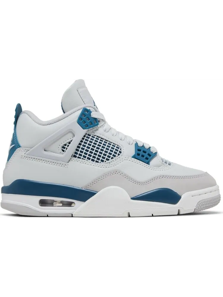 Кроссовки Air Jordan 4 Retro 'Military Blue' 2024 — изображение 1 из 4, бежевый