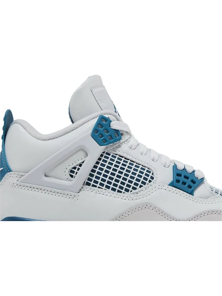 Кроссовки Air Jordan 4 Retro 'Military Blue' 2024 — изображение 2 из 4, бежевый