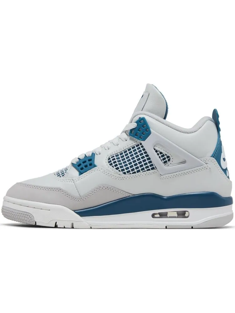 Кроссовки Air Jordan 4 Retro 'Military Blue' 2024 — изображение 3 из 4, бежевый