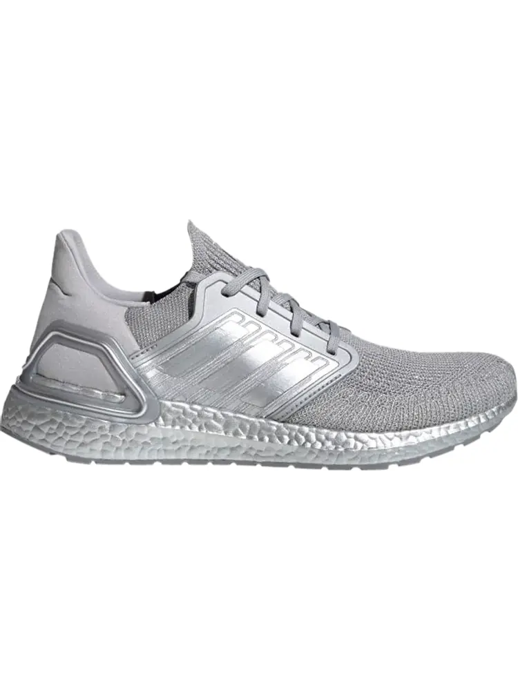 Кроссовки Adidas UltraBoost 20 'Silver Metallic' — изображение 1 из 1, серебряный