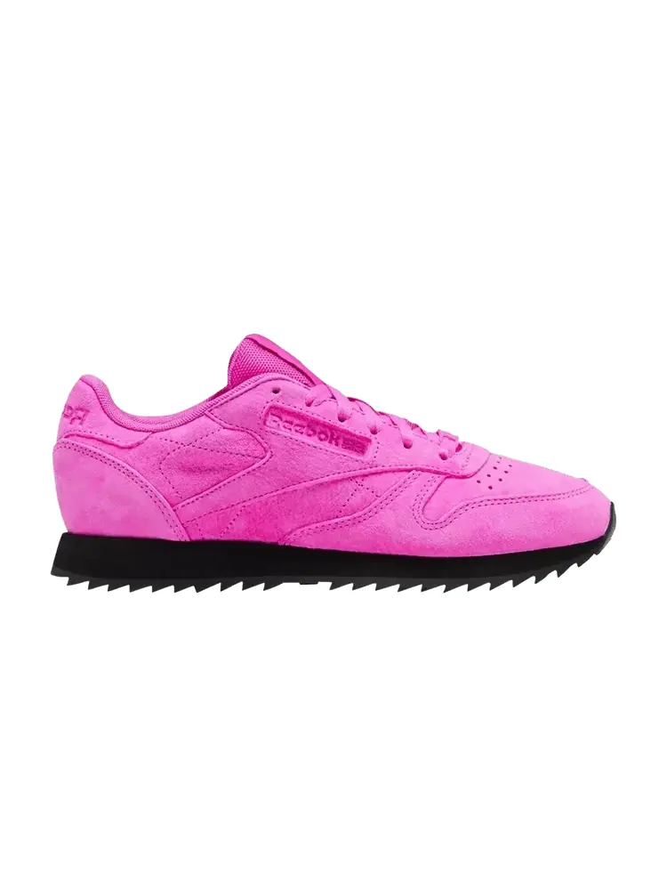 Кроссовки Reebok Wmns Classic Leather Ripple 'Dynamic Pink' — изображение 1 из 1, розовый/розовый/черный