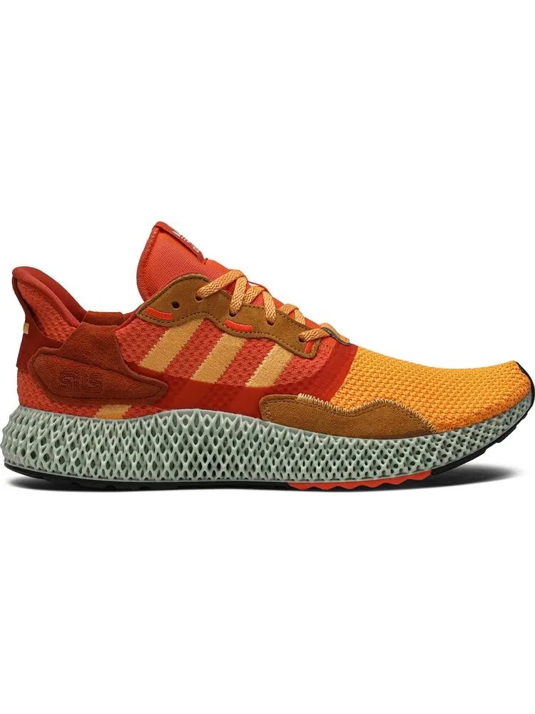 Кроссовки Adidas Sneakersnstuff x ZX 4000 4D 'Sunrise' — изображение 1 из 8, оранжевый