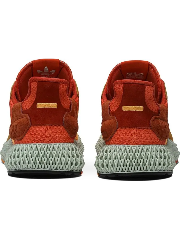 Кроссовки Adidas Sneakersnstuff x ZX 4000 4D 'Sunrise' — изображение 6 из 8, оранжевый