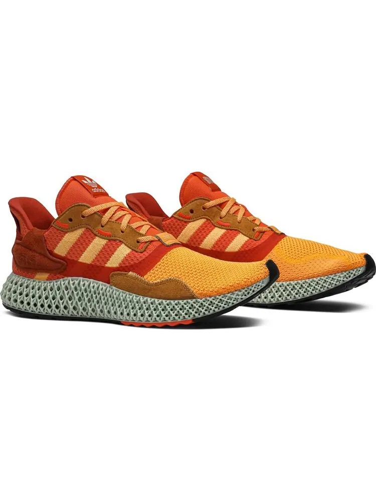 Кроссовки Adidas Sneakersnstuff x ZX 4000 4D 'Sunrise' — изображение 8 из 8, оранжевый