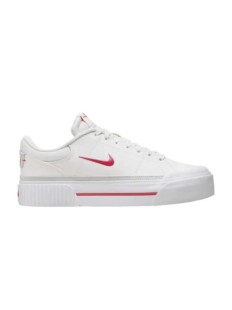 Кроссовки Wmns Court Legacy Lift — изображение 1 из 1, белый розовый