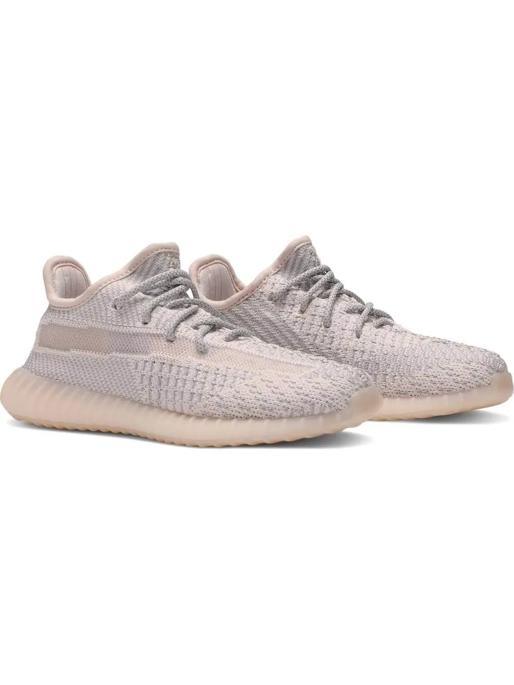 Кроссовки Adidas Yeezy Boost 350 V2 Synth Non-Reflective — изображение 4 из 8, розовый