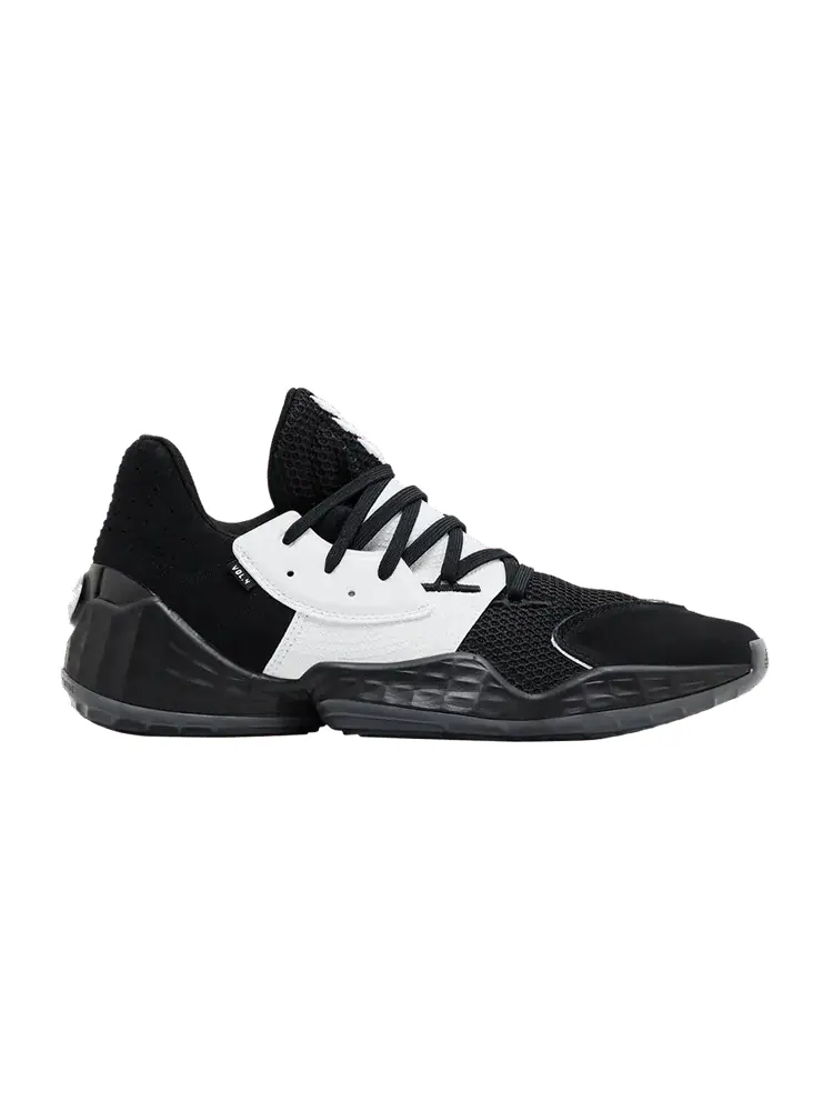 Кроссовки adidas Harden Vol. 4 'Black White' — изображение 1 из 9, черный/белый/черный
