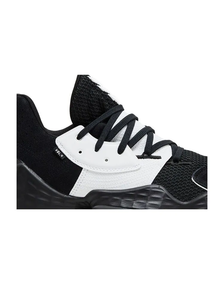 Кроссовки adidas Harden Vol. 4 'Black White' — изображение 3 из 9, черный/белый/черный