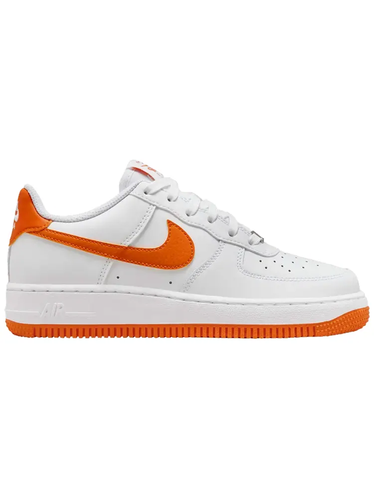 Кроссовки Nike Air Force 1 GS 'White Safety Orange' — изображение 1 из 1, белый оранжевый