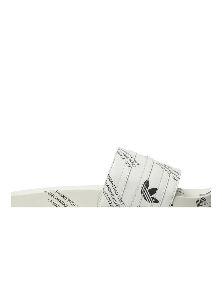 Кроссовки Adidas Sneakersnstuff x Adilette Slide — изображение 2 из 4, белый