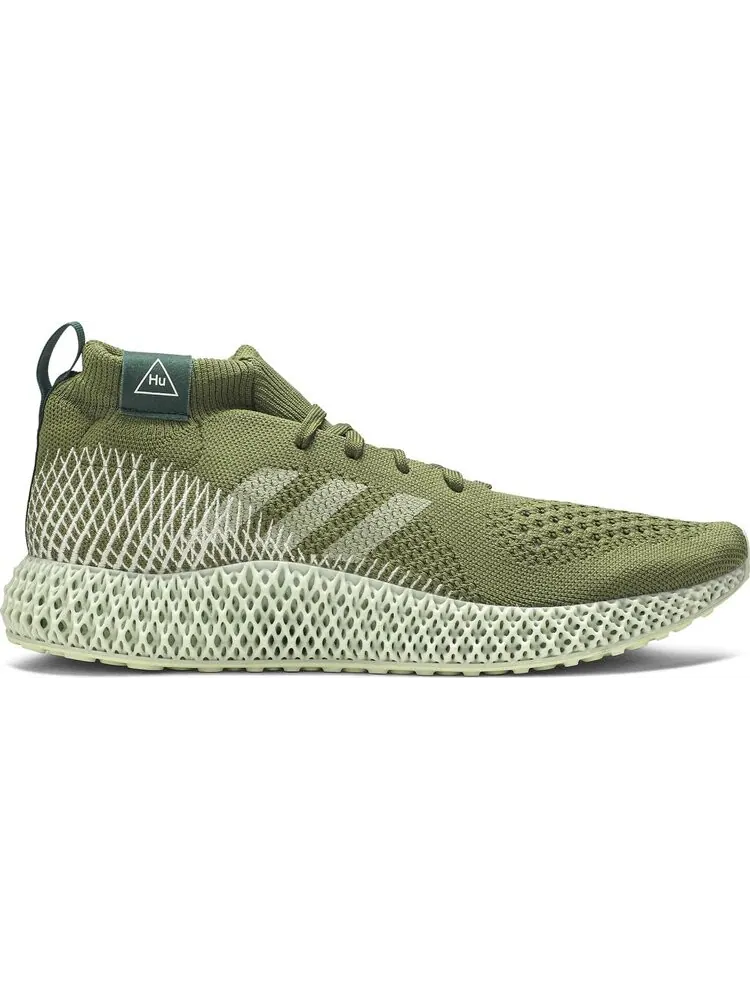 Кроссовки Adidas Pharrell Williams x 4D Runner 'Olive' — изображение 1 из 8, зеленый