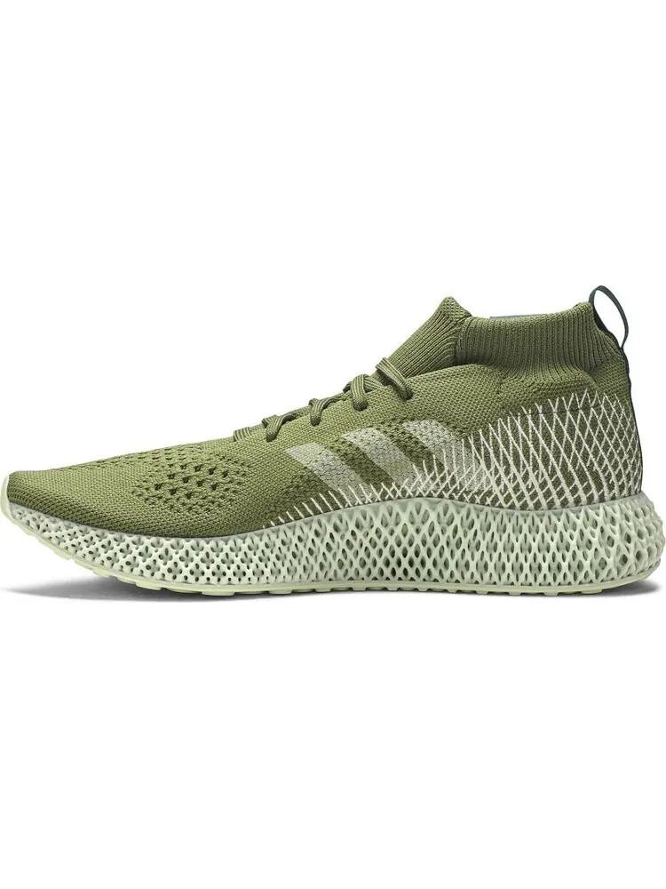 Кроссовки Adidas Pharrell Williams x 4D Runner 'Olive' — изображение 3 из 8, зеленый