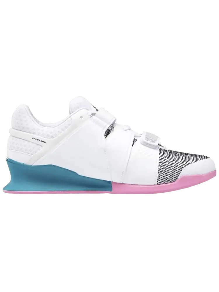 Кроссовки Reebok Legacy Lifter FlexWeave 'White Seaport Teal Pink' — изображение 1 из 1, белый розовый