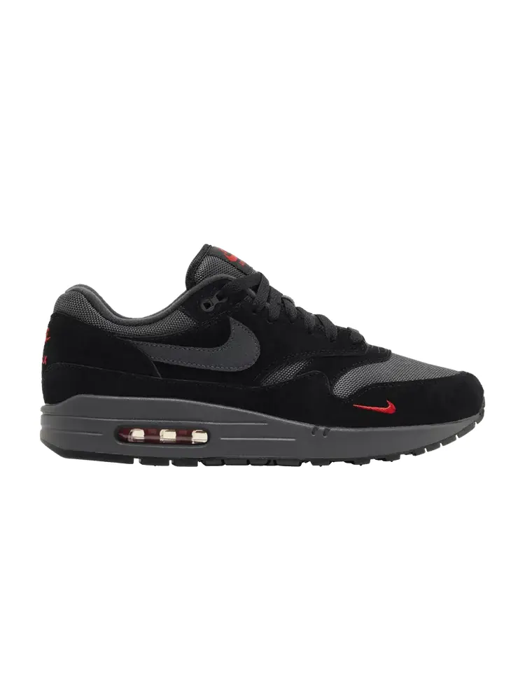 Кроссовки Nike Air Max 1 'Black University Red' — изображение 1 из 9, черный//красный