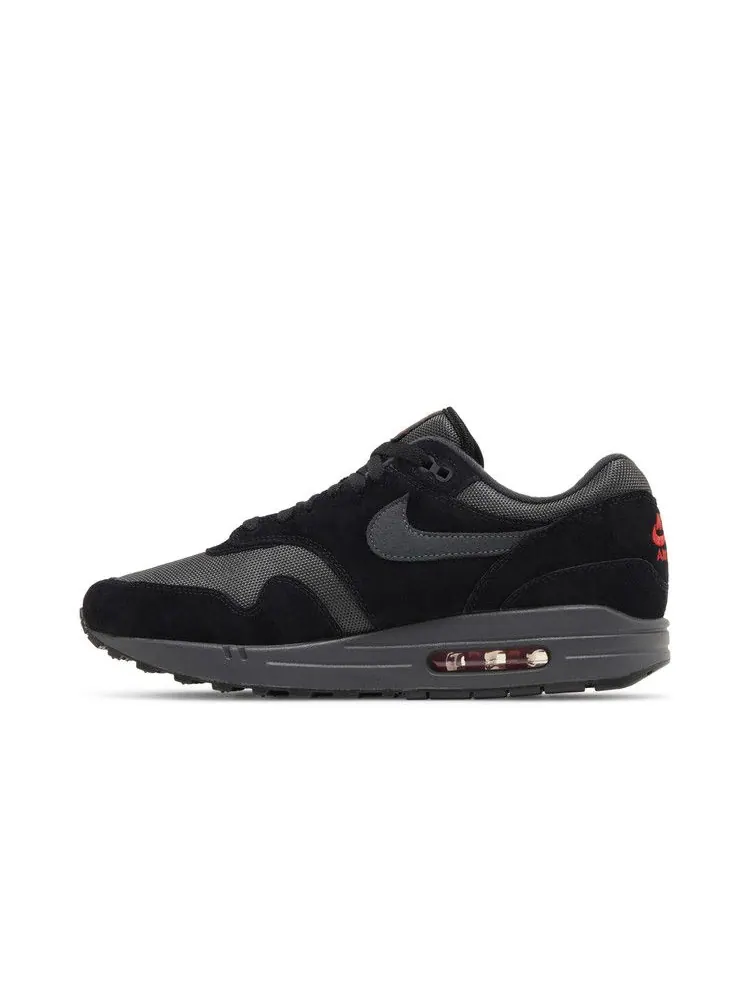 Кроссовки Nike Air Max 1 'Black University Red' — изображение 4 из 9, черный//красный