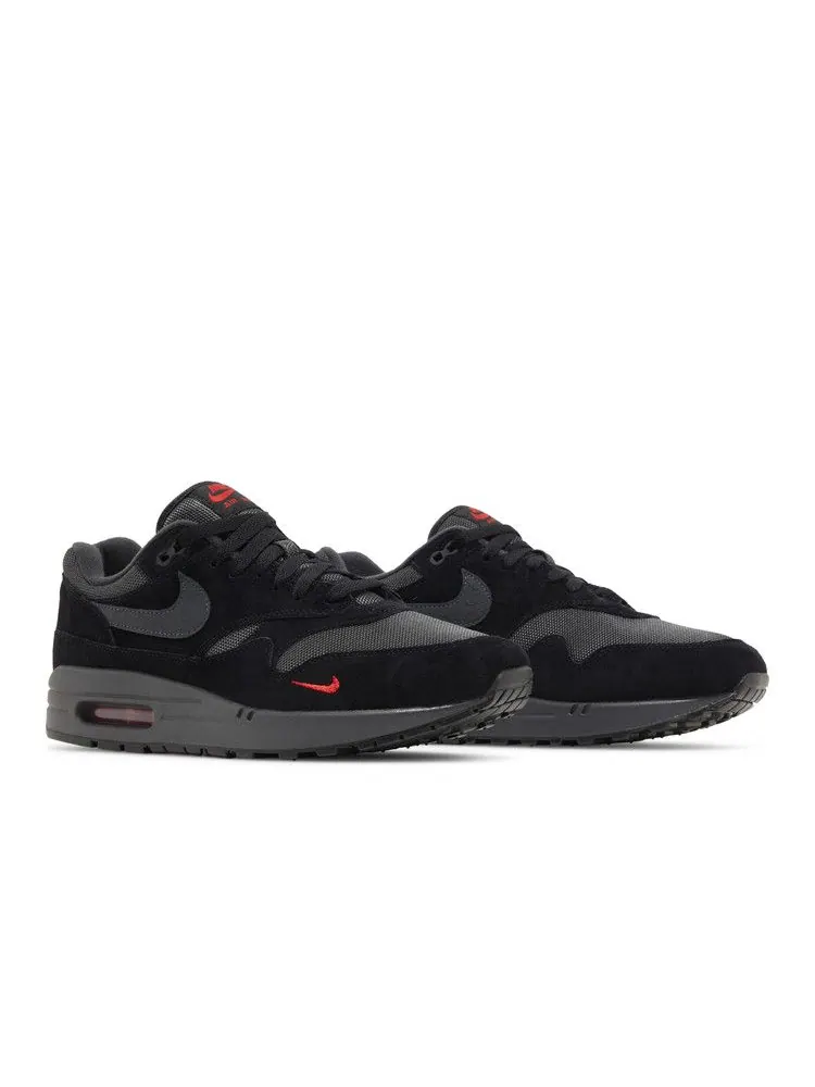 Кроссовки Nike Air Max 1 'Black University Red' — изображение 9 из 9, черный//красный