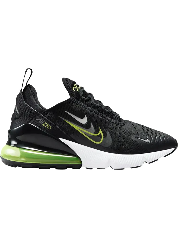 Кроссовки Air Max 270 GS 'Multi-Swoosh - Black Volt' — изображение 1 из 1, черный