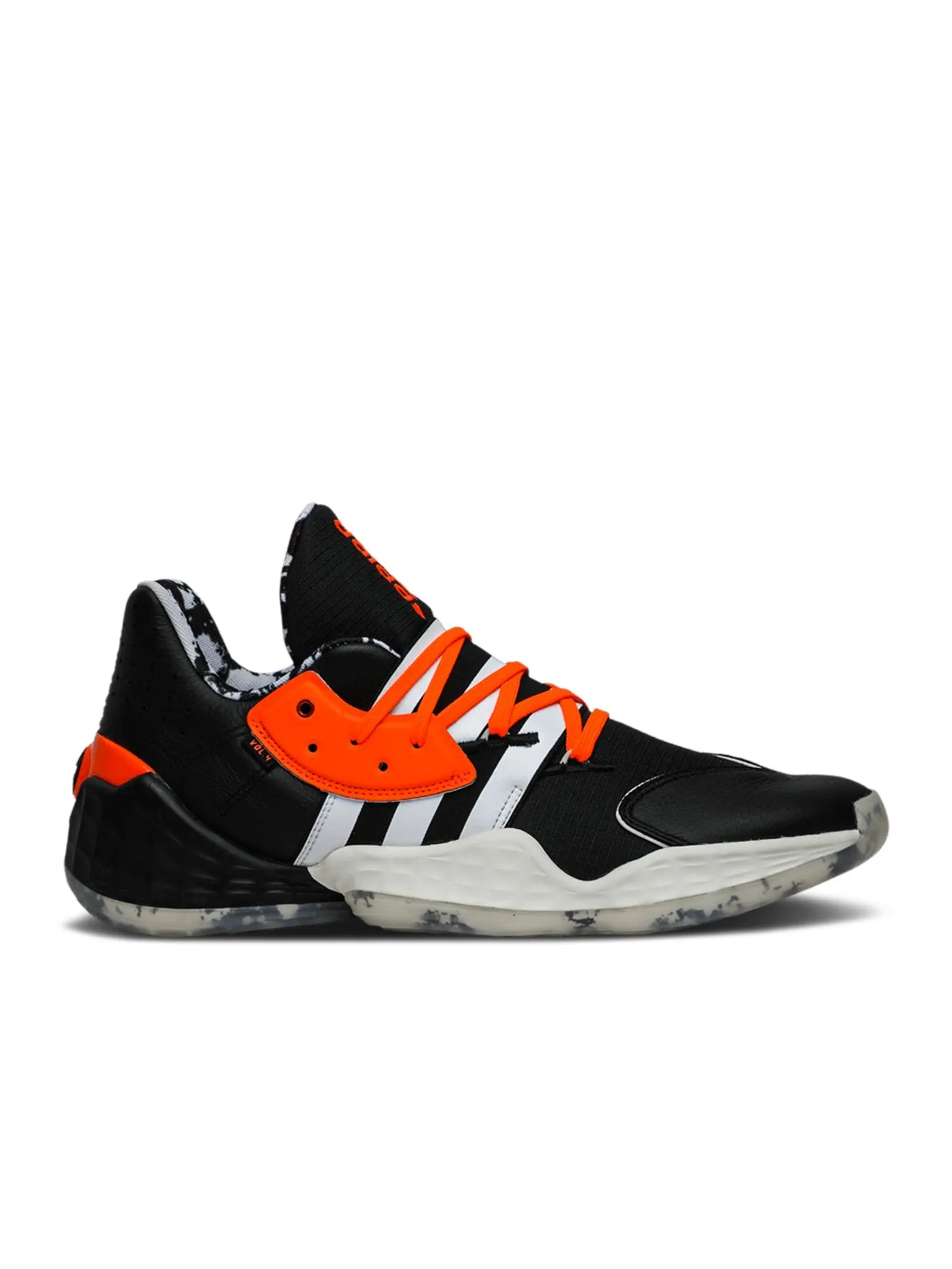 Кроссовки Adidas Daniel Patrick х Harden Vol. 4 — изображение 1 из 1, черный/оранжевый