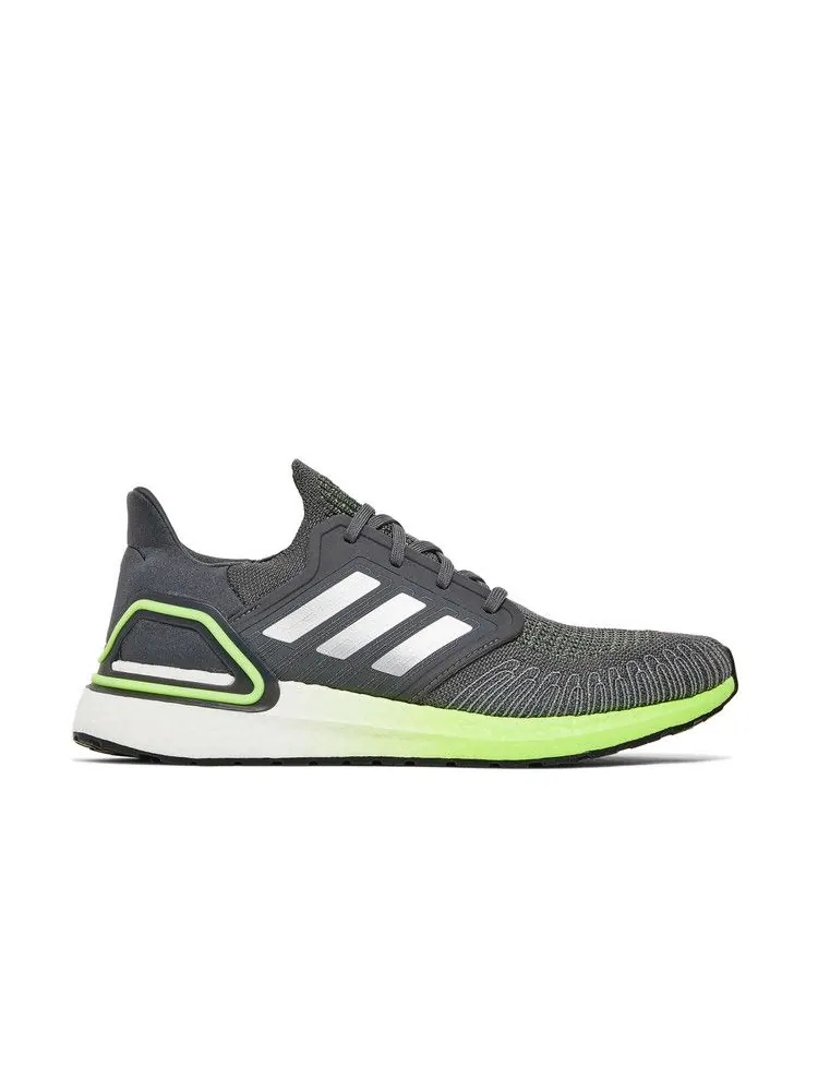 Кроссовки adidas UltraBoost 20 'Grey Signal Green' — изображение 2 из 9