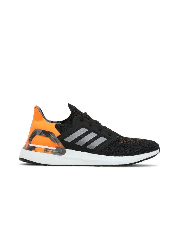 Кроссовки adidas UltraBoost 20 'Black Signal Orange'' — изображение 2 из 9, черный/серый/оранжевый