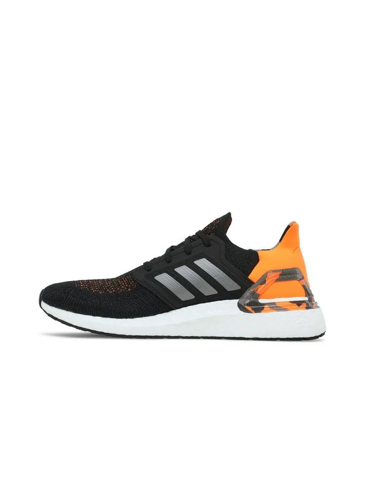 Кроссовки adidas UltraBoost 20 'Black Signal Orange'' — изображение 4 из 9, черный/серый/оранжевый