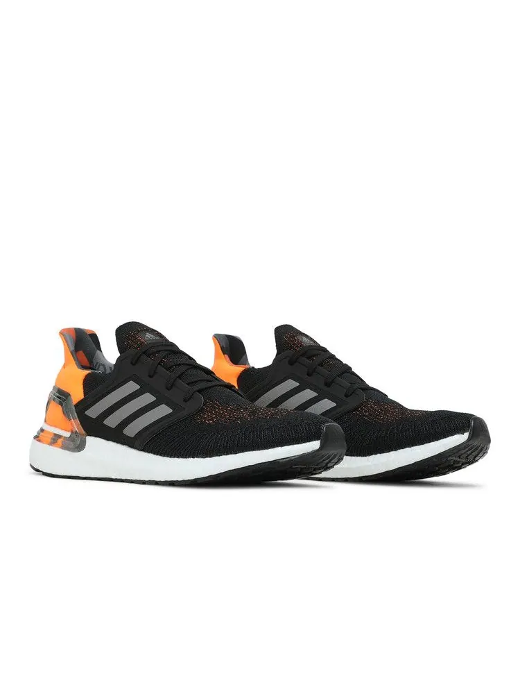 Кроссовки adidas UltraBoost 20 'Black Signal Orange'' — изображение 9 из 9, черный/серый/оранжевый